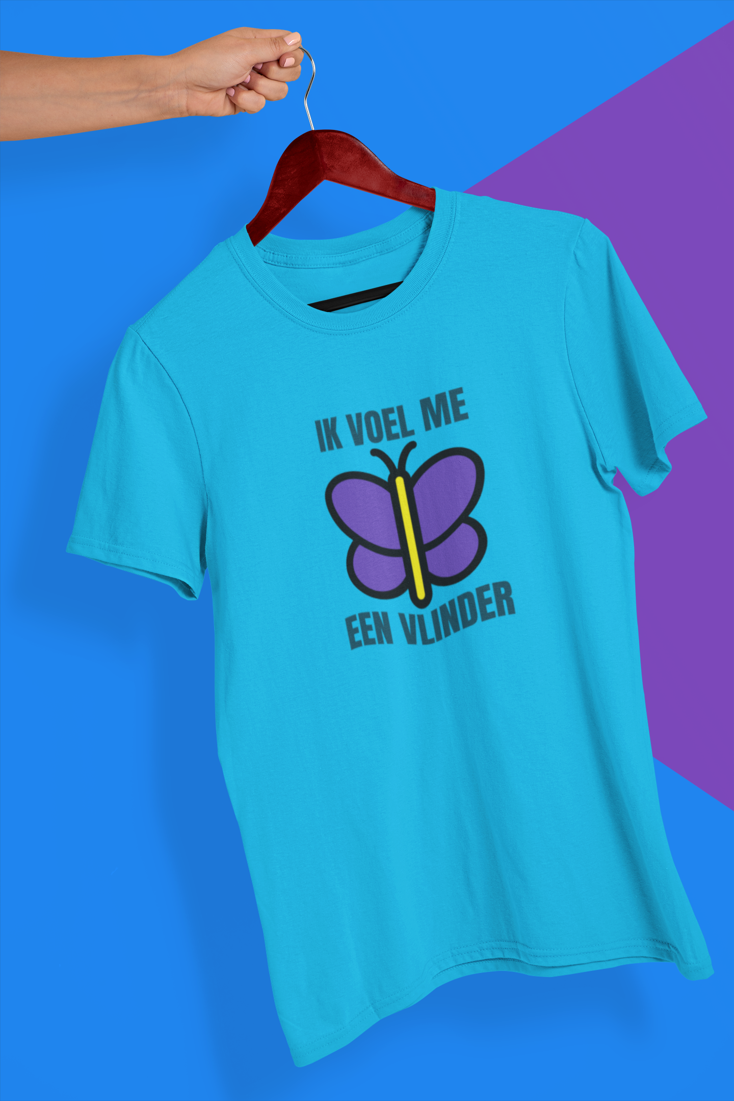 Ik voel me een Vlinder Tropical Blue (heren)