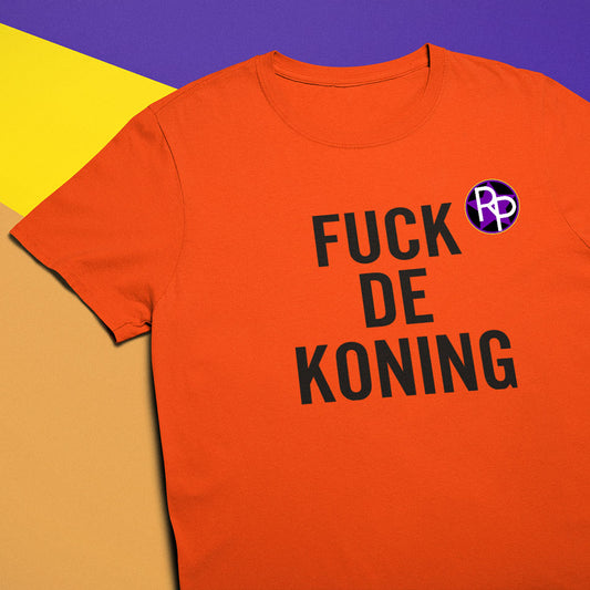 Fuck de Koning - oranje t-shirt