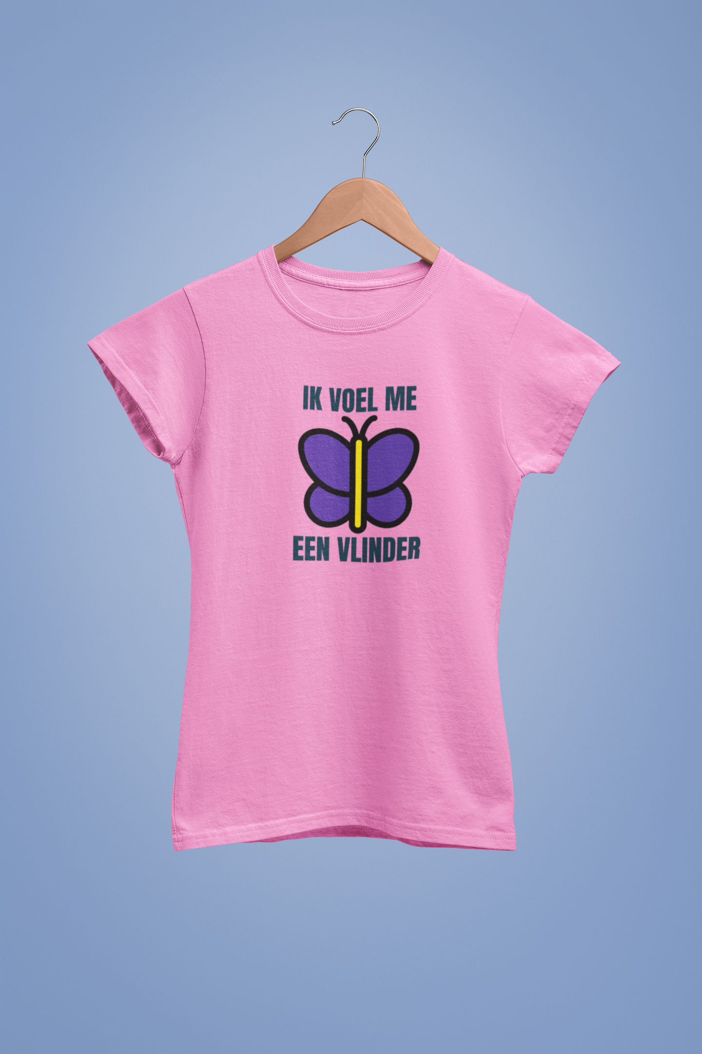 Ik voel me een Vlinder Light Pink(dames)