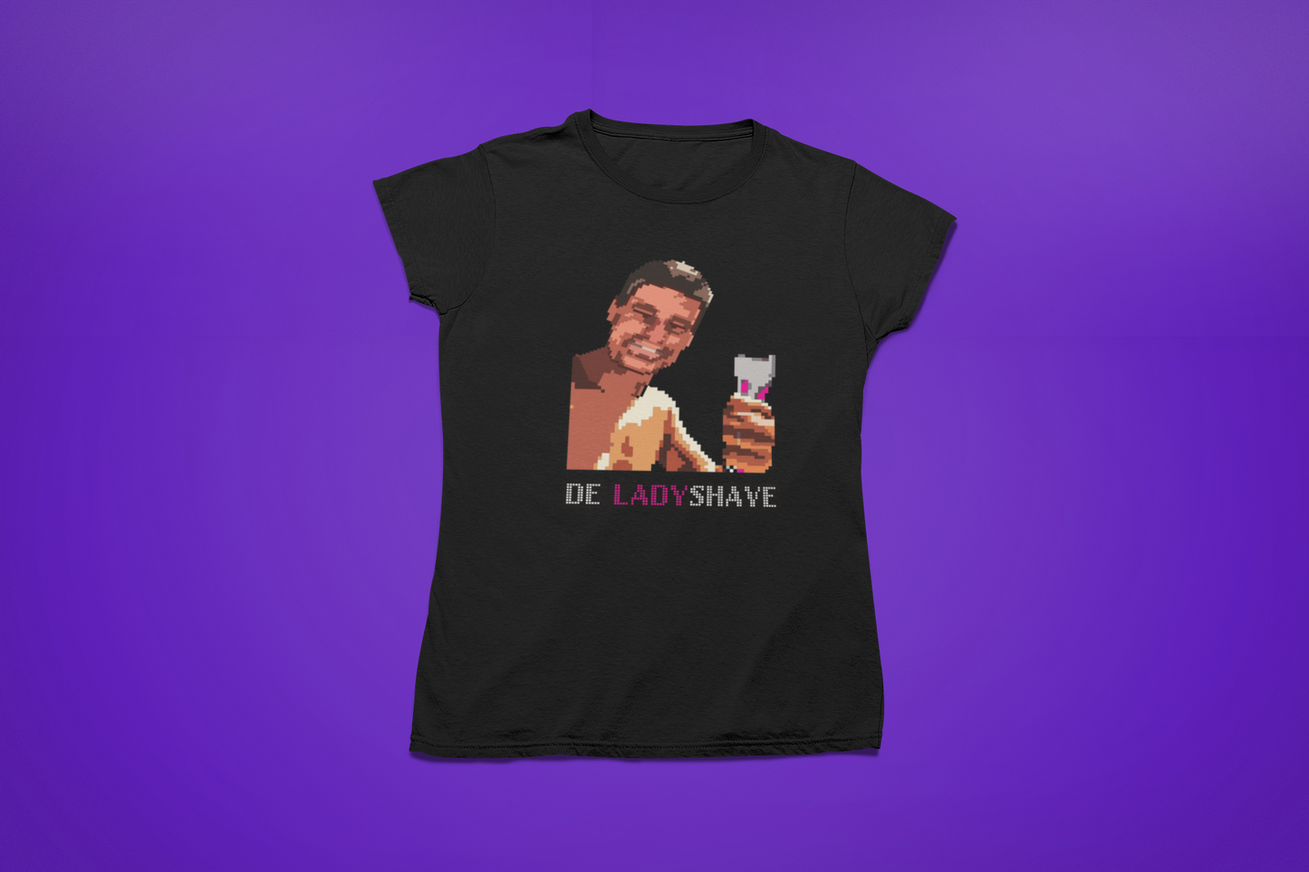 Het Ladyshave T-Shirt voor Dames (zwart)