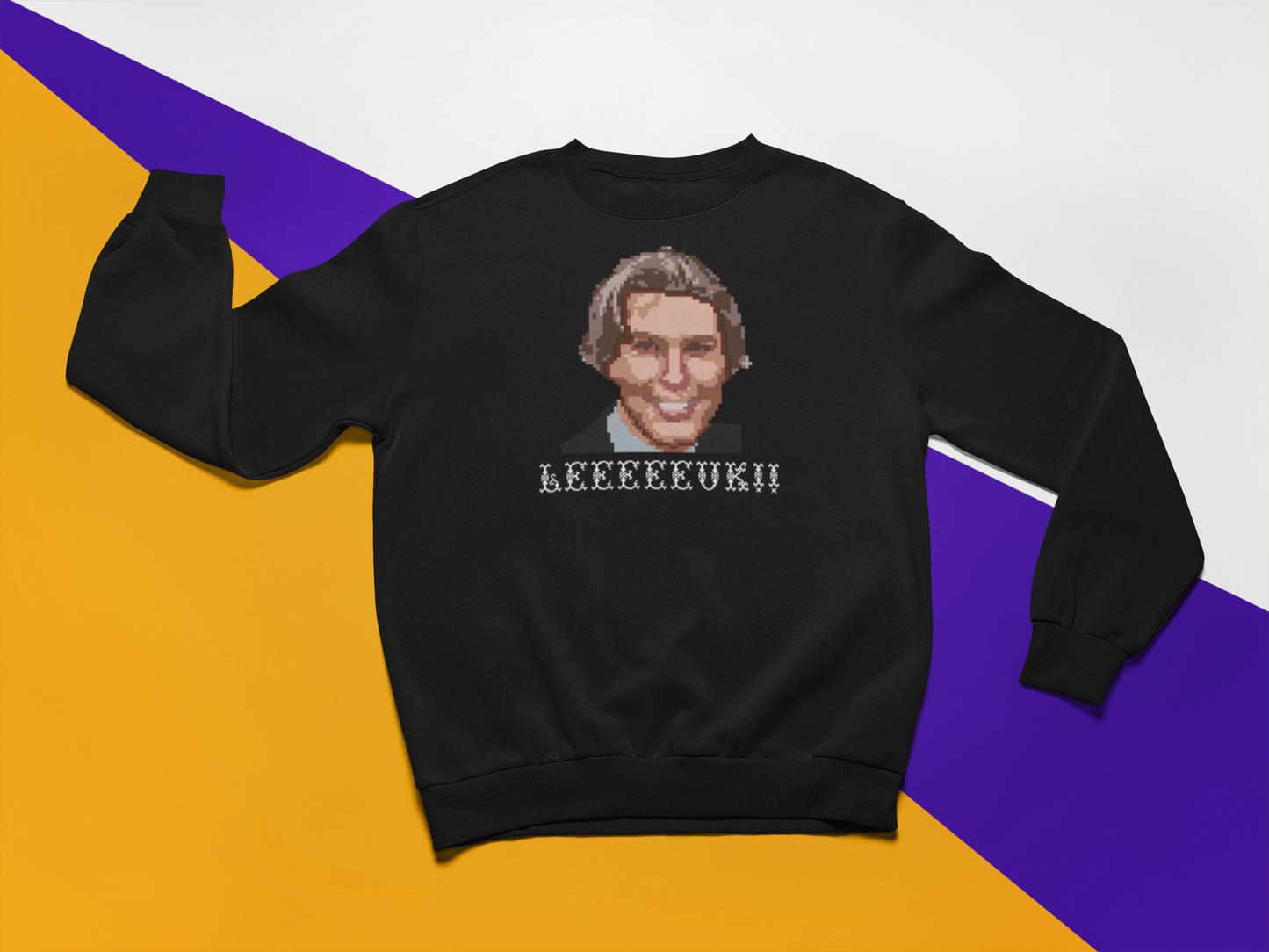 LEEEEEUK!! Pixel RP Trui (zwart)