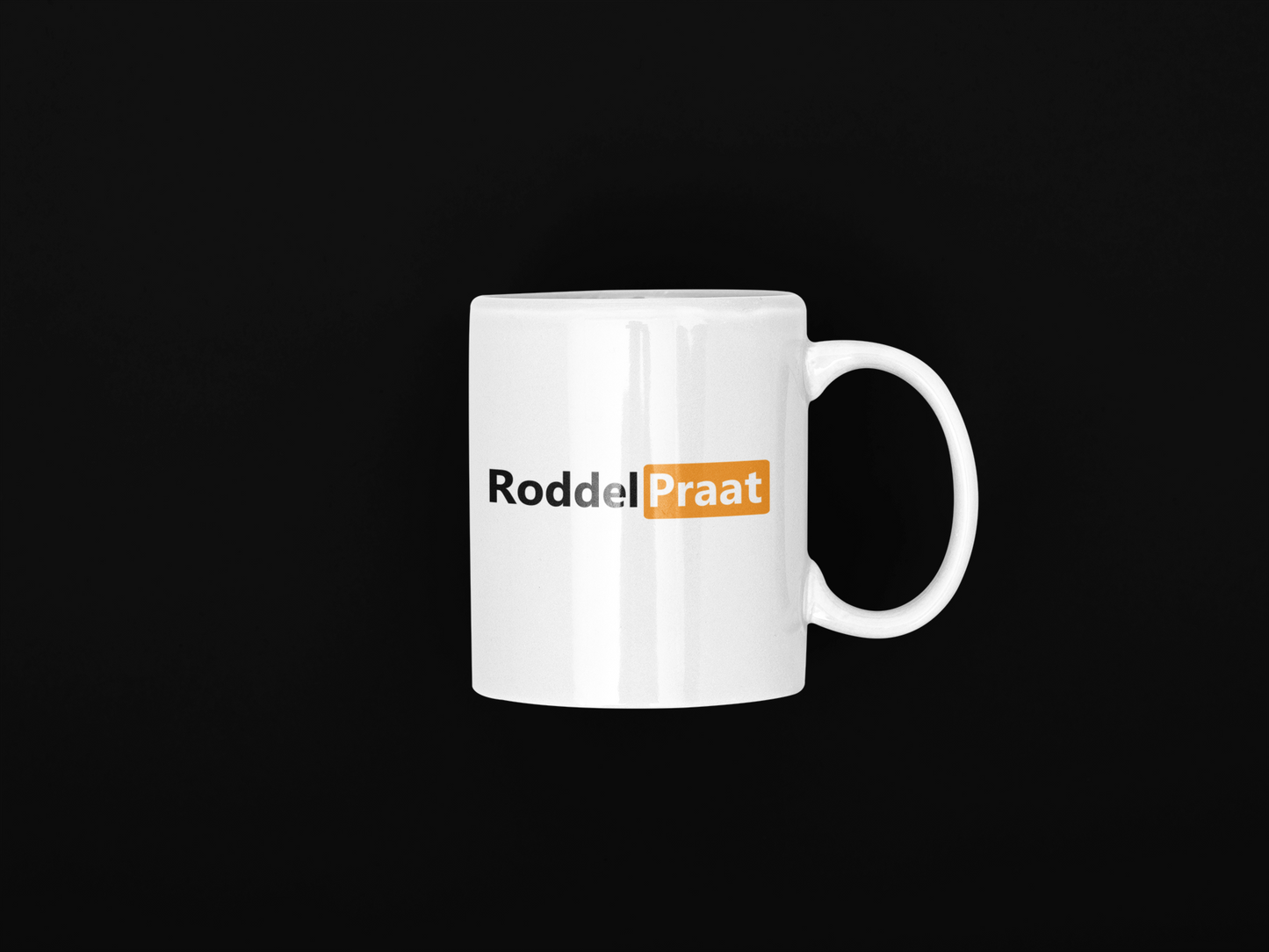 RoddelPraat Adult Mok Wit