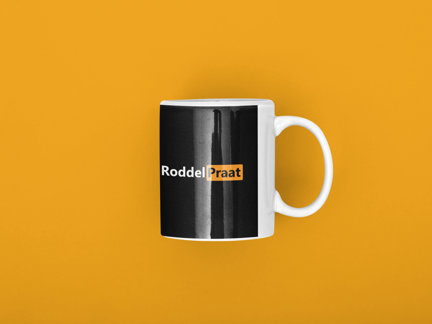 RoddelPraat Adult Mok Zwart