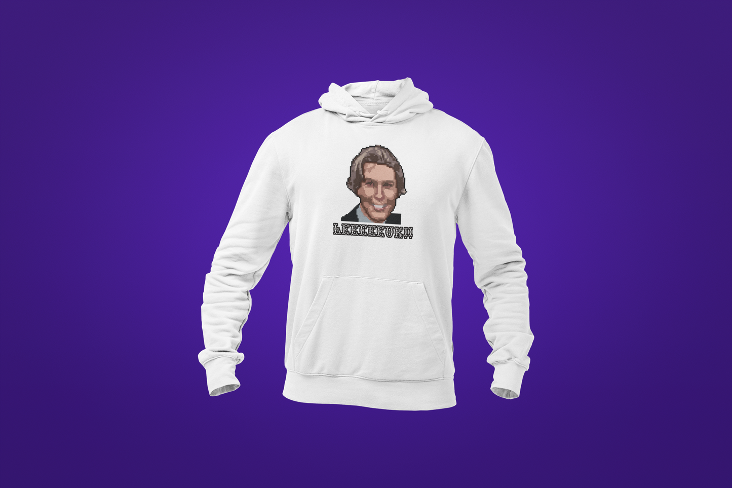 LEEEEEUK!! Pixel RP Hoodie (wit)
