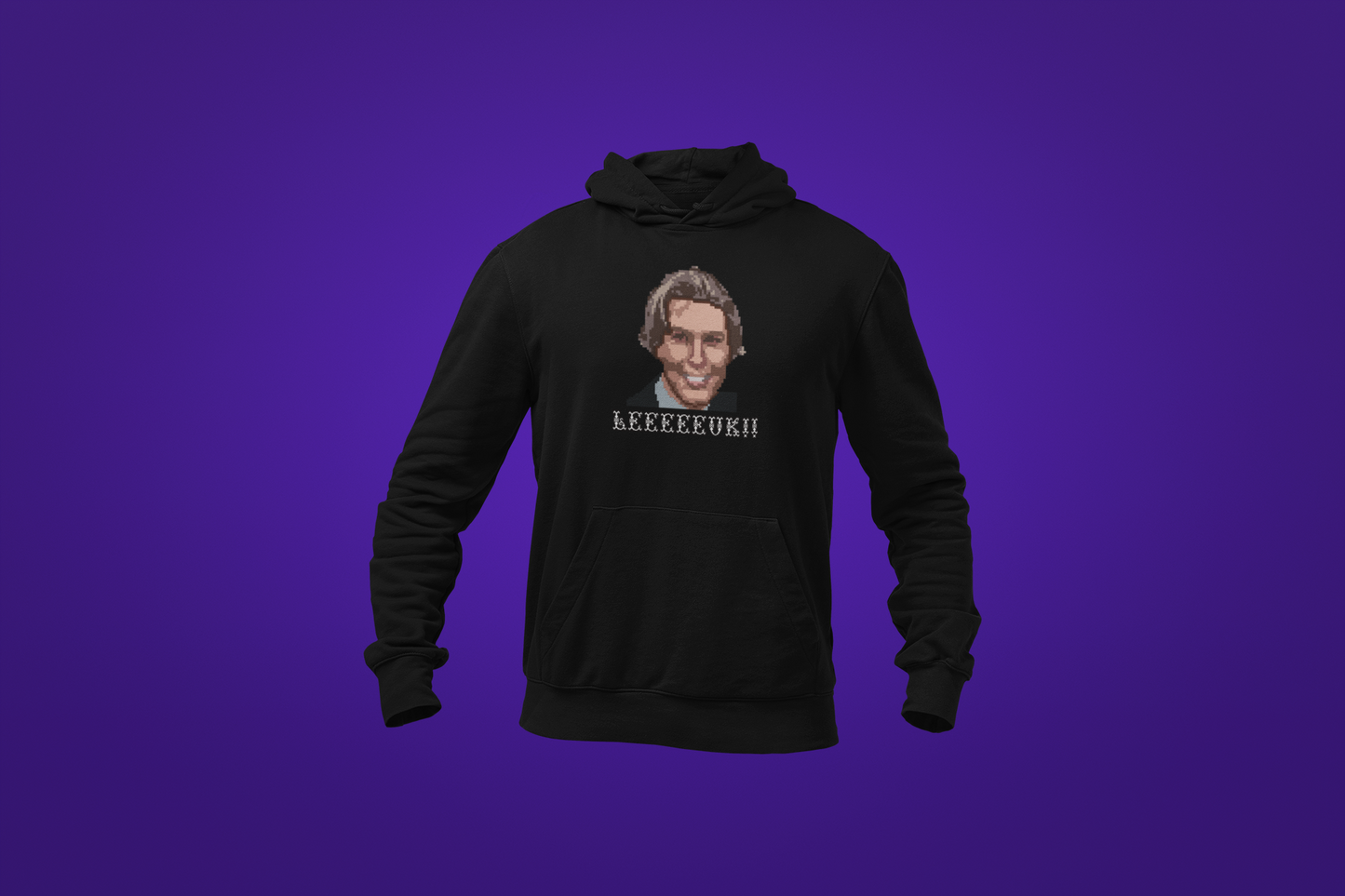 LEEEEEUK!! Pixel RP Hoodie (zwart)