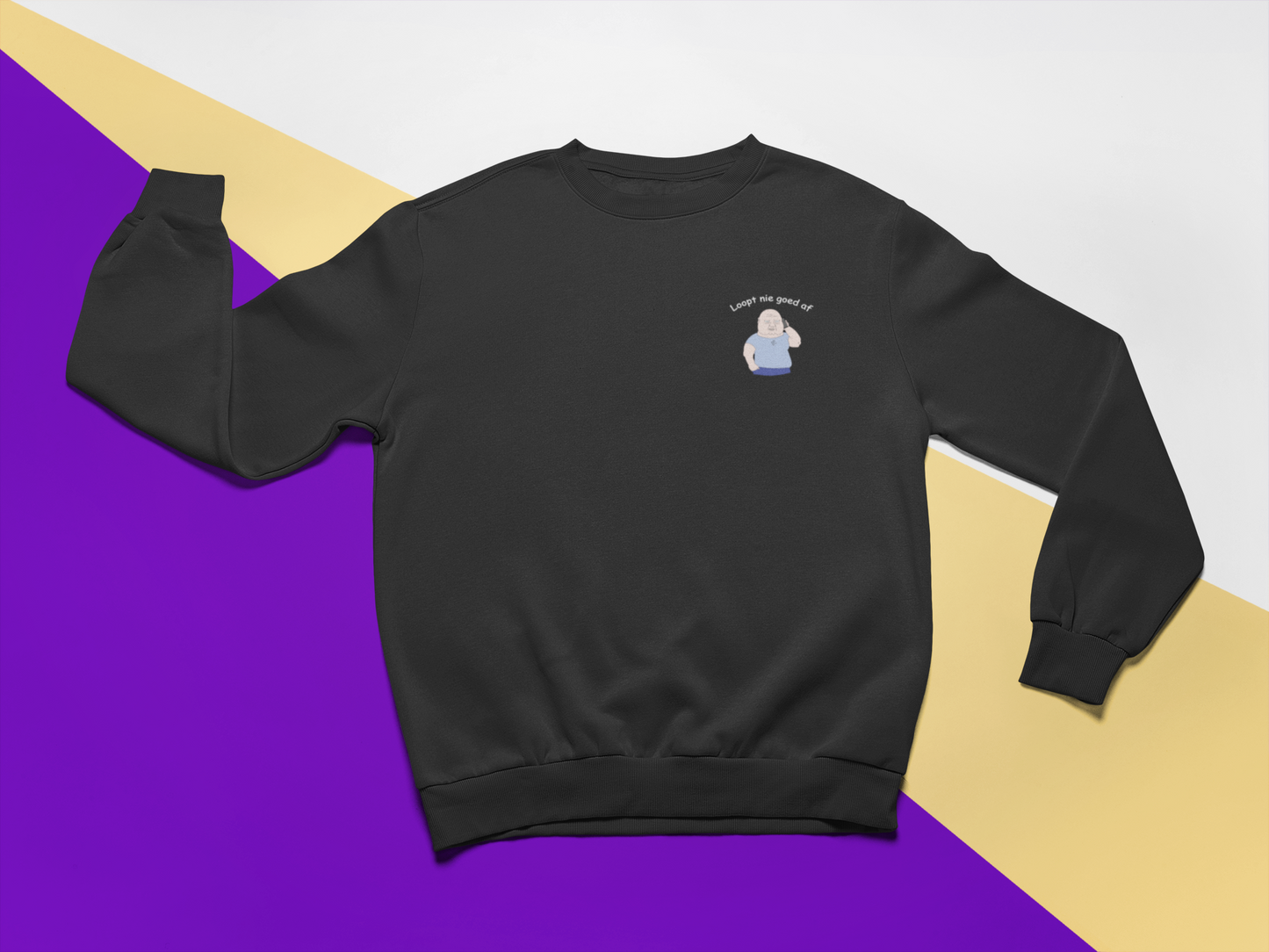 Loopt nie goed af Sweater