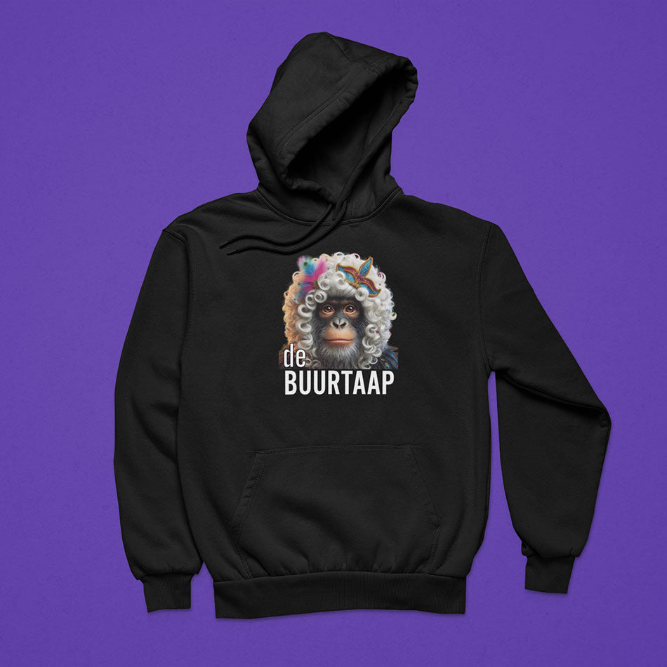 Buurtaap Hoodie Zwart