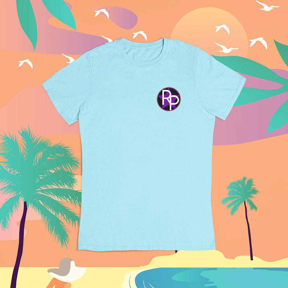 Beachy Delight Zomershirts Shirts voor een Zonnige Glimlach Skyblue