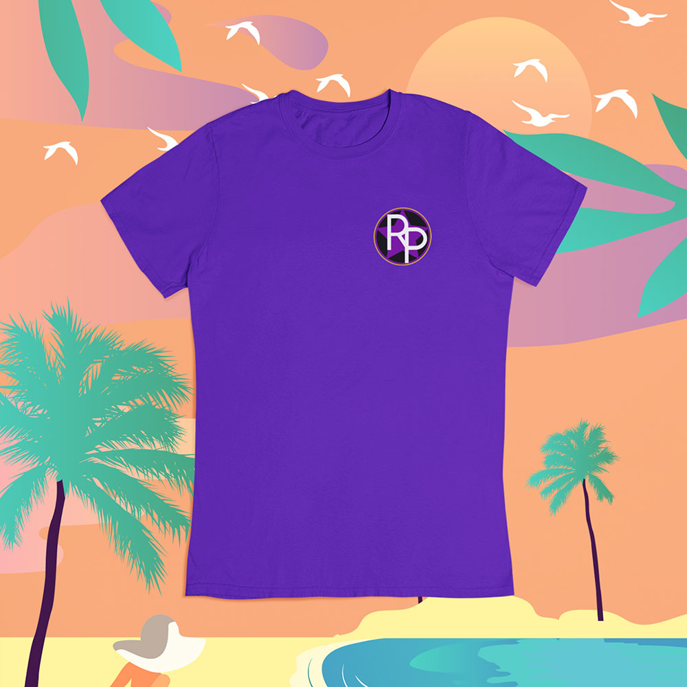Beachy Delight Zomershirts Shirts voor een Zonnige Glimlach Purple