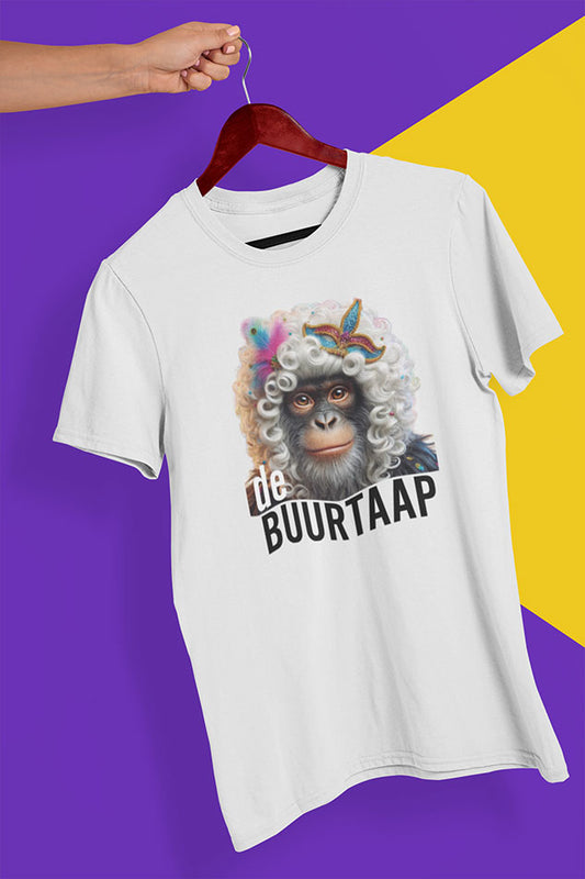 Buurtaap T-shirt Wit