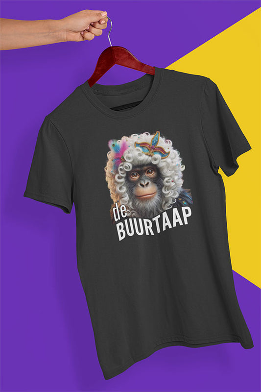 Buurtaap T-shirt Zwart