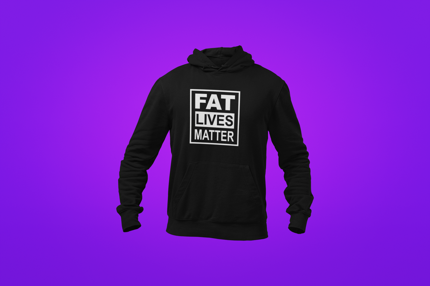 FAT live Matter - Hoodie Zwart