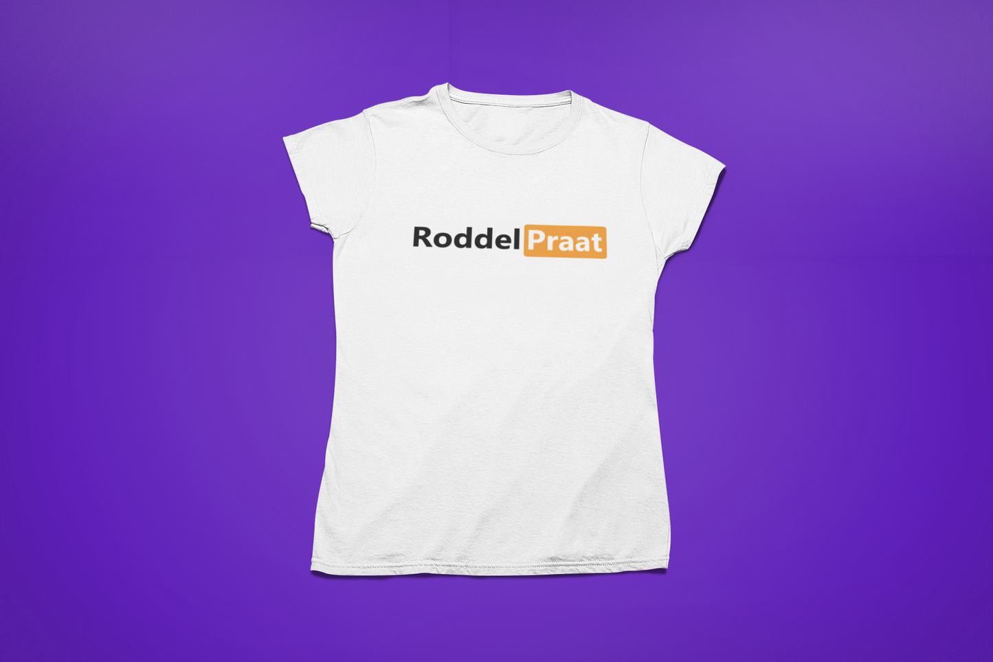 RoddelPraat Adult 18+ dames shirt (wit)