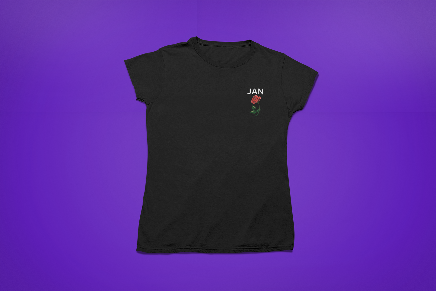 Het Jan ROOS T-Shirt voor Dames (zwart)